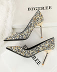 Crystal Studded Wedding Heels