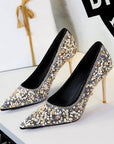 Crystal Studded Wedding Heels