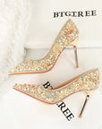 Crystal Studded Wedding Heels