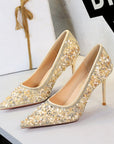 Crystal Studded Wedding Heels