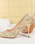 Crystal Studded Wedding Heels
