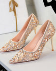 Crystal Studded Wedding Heels