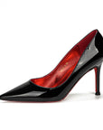 Classic Louboutin Red Bottom Glittery Heels- Superior