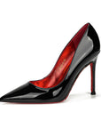 Classic Louboutin Red Bottom Glittery Heels- Superior
