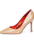Classic Louboutin Red Bottom Glittery Heels- Superior