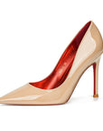Classic Louboutin Red Bottom Glittery Heels- Superior