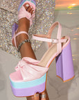 Eloise Multicolor High Block Heels
