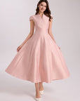 Pink Flouncy Long Dress