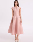 Pink Flouncy Long Dress