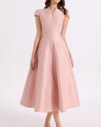 Pink Flouncy Long Dress