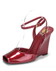 Daphne YSL Strappy Wedge Heels