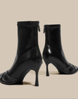 VERV Black Pointed High Heel Boots