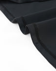 Black Zip Up Neckline Color Block Rashguard Top