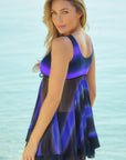 Tie Dye Ombre Swimdess Tankini Set