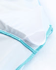 Sky Blue Oceanic Gradient Color Peekaboo Halter Tankini Swimsuit