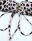 Frilled Leopard High Waist Bikini