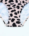 Frilled Leopard High Waist Bikini