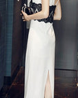 Mason Pearl White V Neck Dress