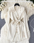 Front Knot Coat Dress