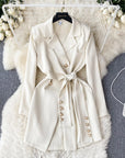 Front Knot Coat Dress