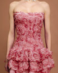 Marylene Floral 3D Folds Mini Dress