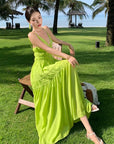 Green Backless Dress