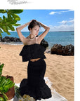 Mimi Eyelet Mermaid CoOrd Skirt Set