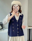 Embroidered Knit Waistcoat