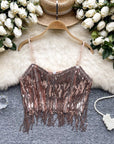 Quincy Sequin Spaghetti Top