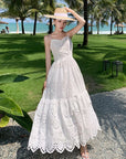 White Eyelet Beach Dress