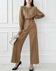 Wide Leg Formal Pant Coord Set