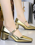 Roxy Buckled Heels