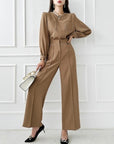 Wide Leg Formal Pant Coord Set