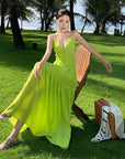 Green Backless Dress