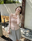 Loraine 3D Rose Knit Top