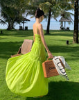 Green Backless Dress