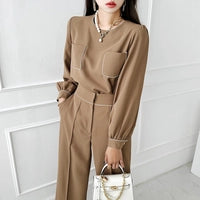 Wide Leg Formal Pant Coord Set