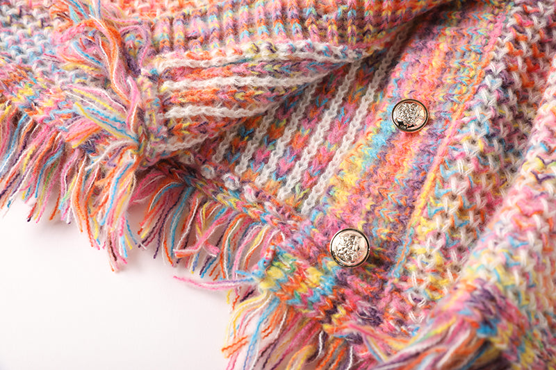 Jordyn Multicolor Tassel Coat