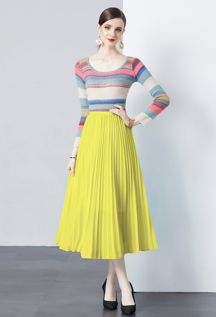 Meadow Pleated Skirt Set