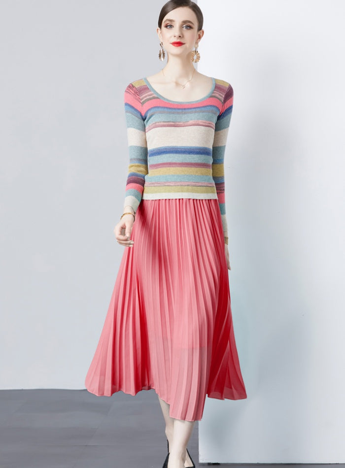 Meadow Pleated Skirt Set