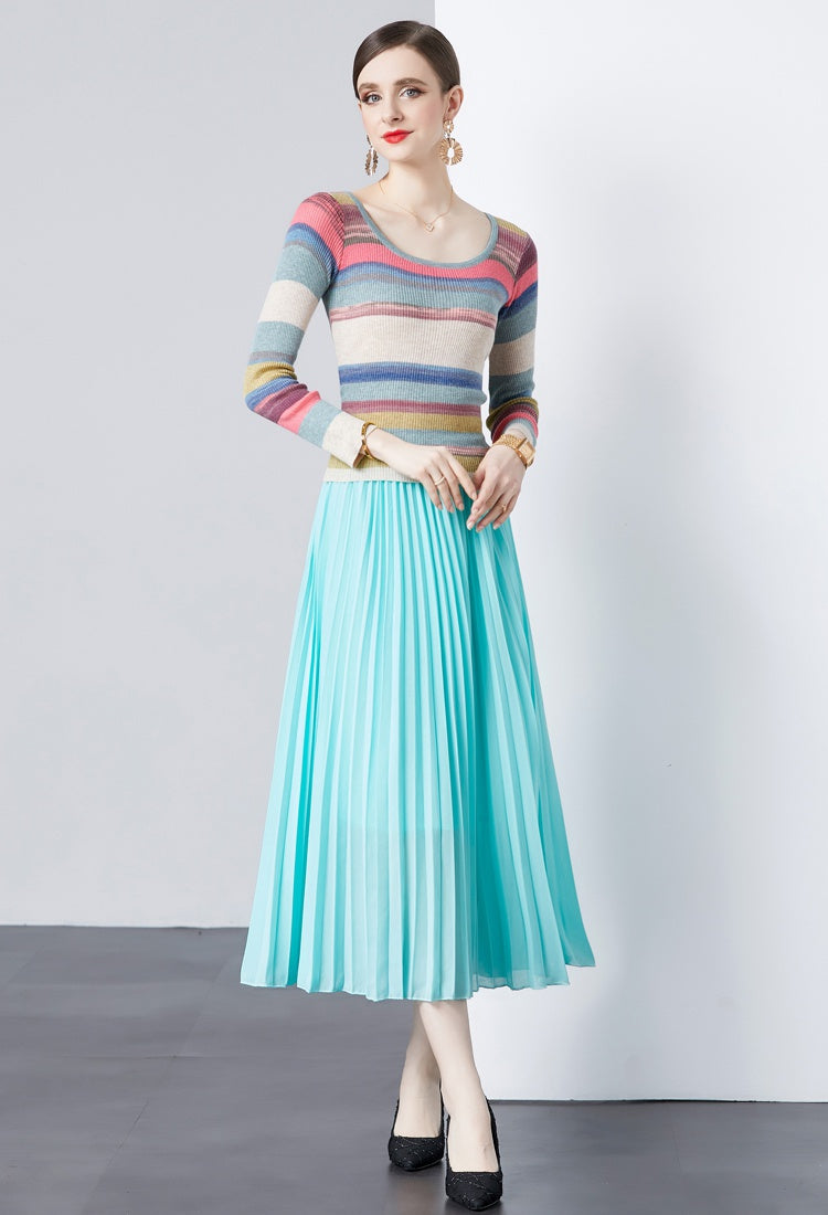 Meadow Pleated Skirt Set