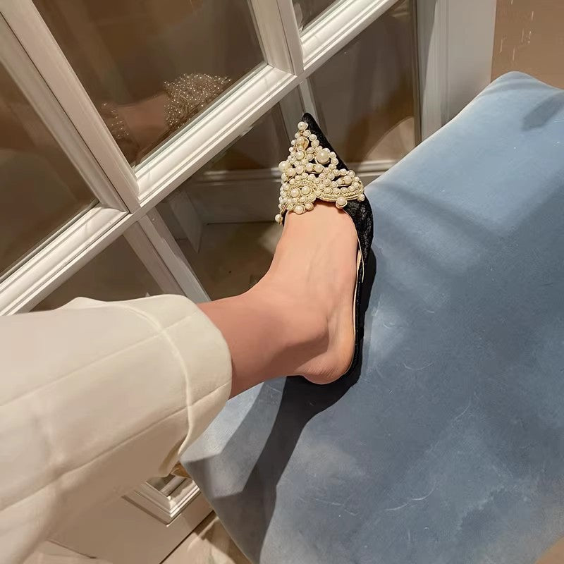 Zoey Luxe Beaded Mules