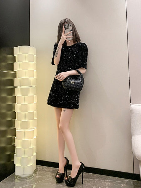 Black High heel Peep  Toes Shoes