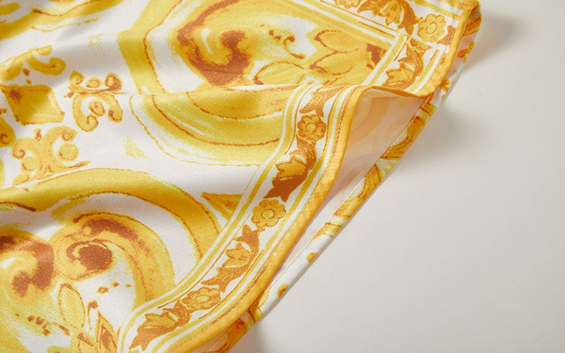 Selah Printed Retro Style Kaftan Dress