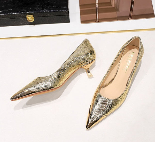 Madison Textured Kitten Pumps