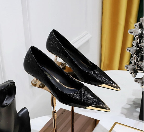 Madison Textured Kitten Pumps