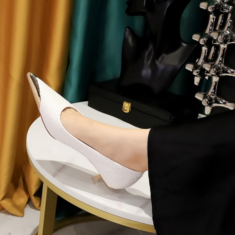 Madison Textured Kitten Pumps