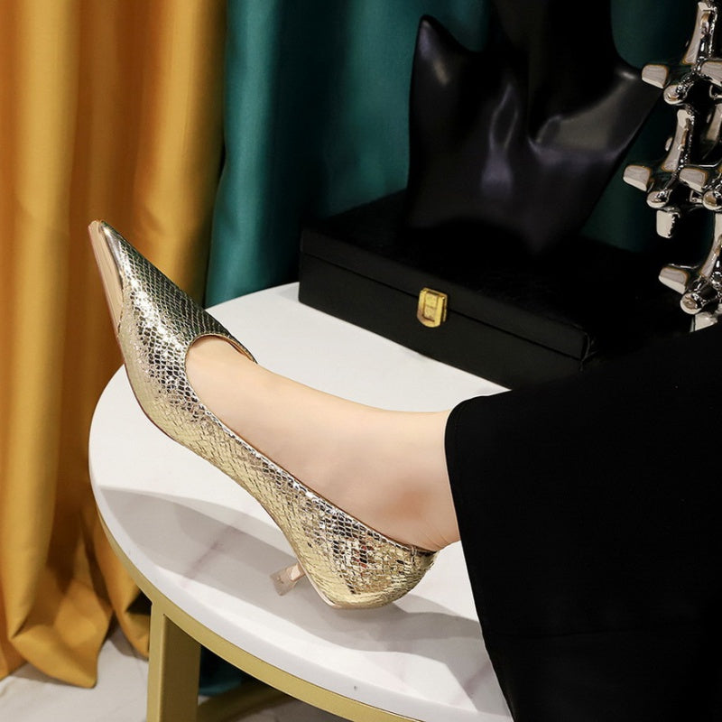 Madison Textured Kitten Pumps