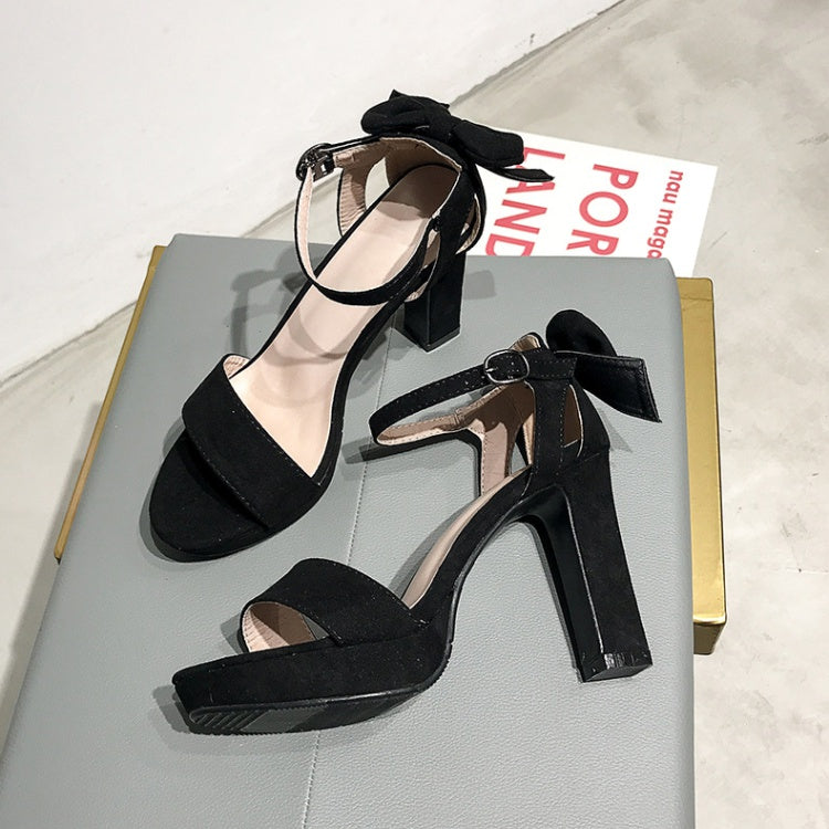Elena Bowknot High Block Heels