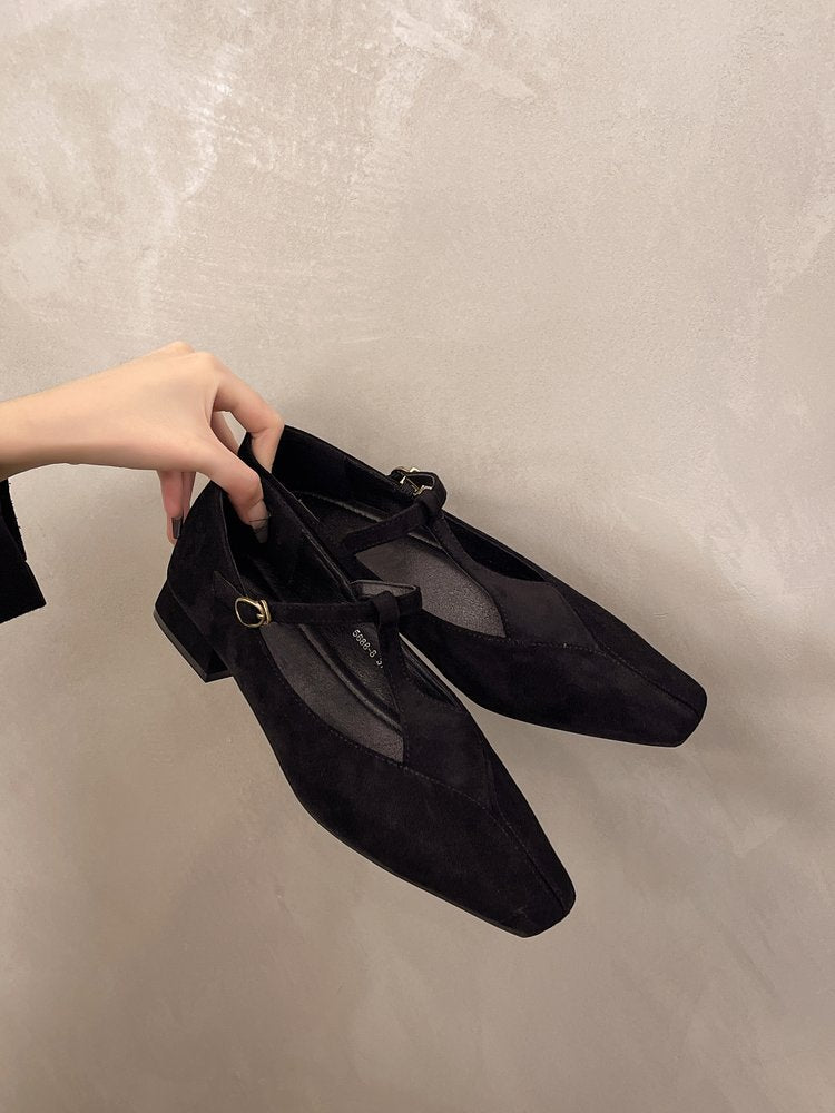 Black Pullback Sling Mules